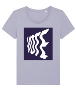 vote 108 Tricou mânecă scurtă guler larg fitted Damă Expresser