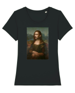Mona Dali sa - Mona Lisa 01 Tricou mânecă scurtă guler larg fitted Damă Expresser
