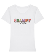 Grammy life Tricou mânecă scurtă guler larg fitted Damă Expresser