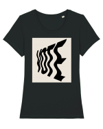 vote 111 Tricou mânecă scurtă guler larg fitted Damă Expresser