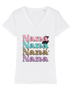 Nana Tricou mânecă scurtă guler V Damă Evoker