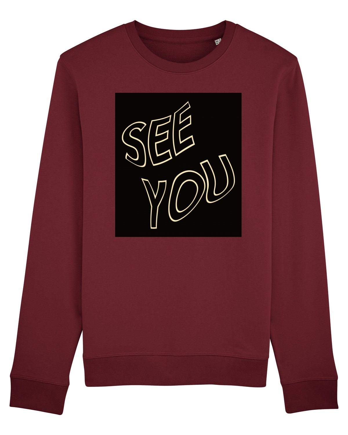 Bluză mânecă lungă Unisex Rise Burgundy