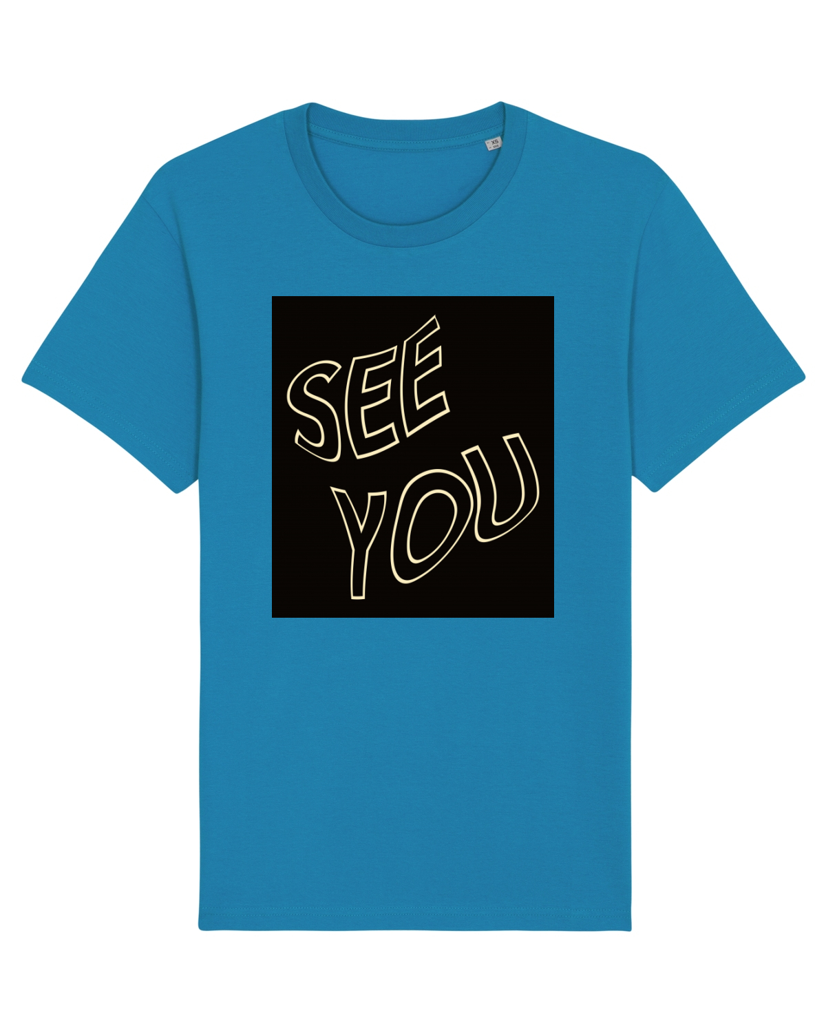 Tricou mânecă scurtă Unisex Rocker Azur