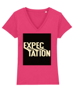 expectation 172 Tricou mânecă scurtă guler V Damă Evoker