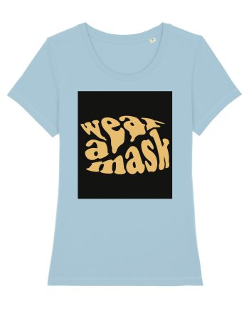wear a mask 195 Sky Blue