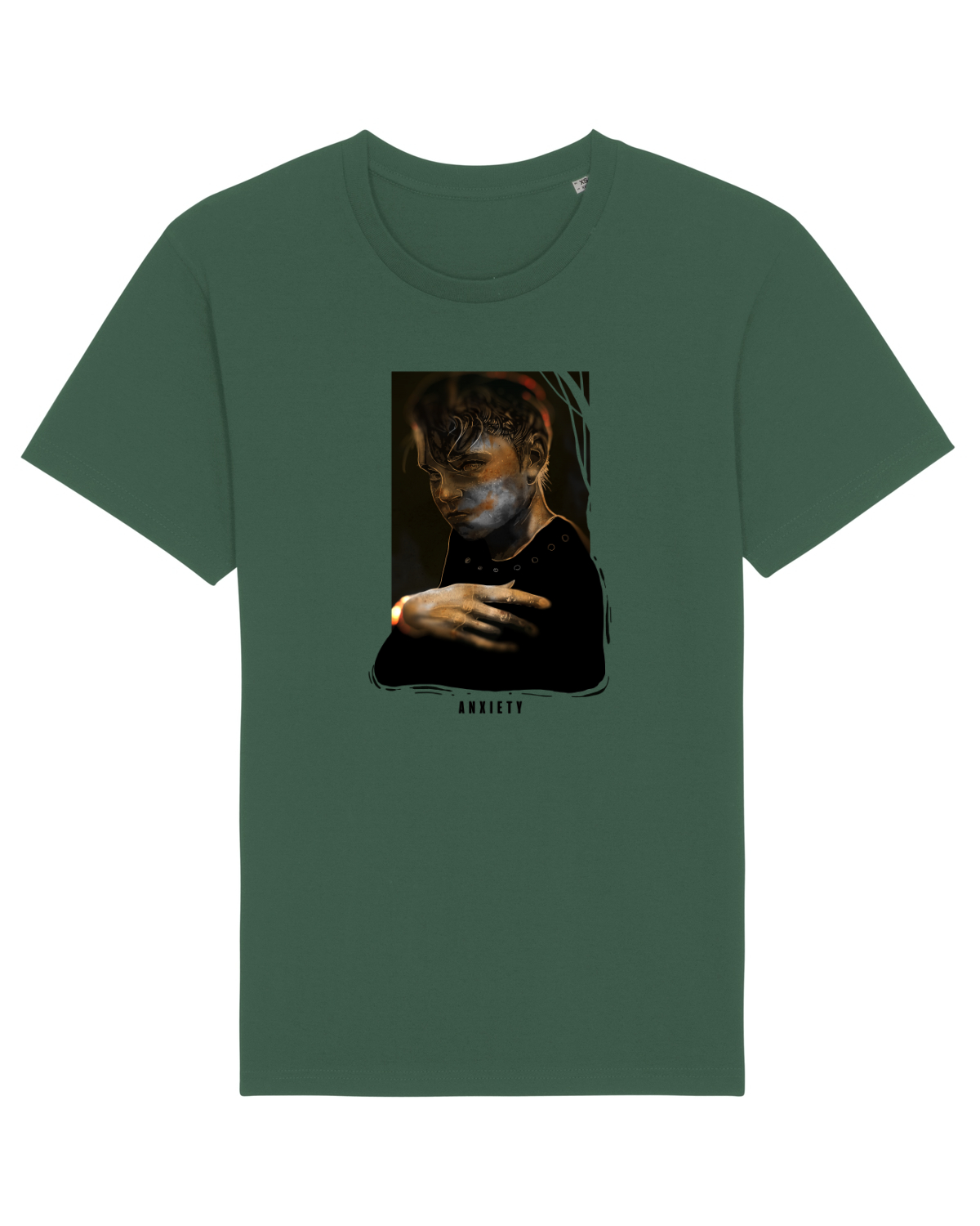 Tricou mânecă scurtă Unisex Rocker Bottle Green