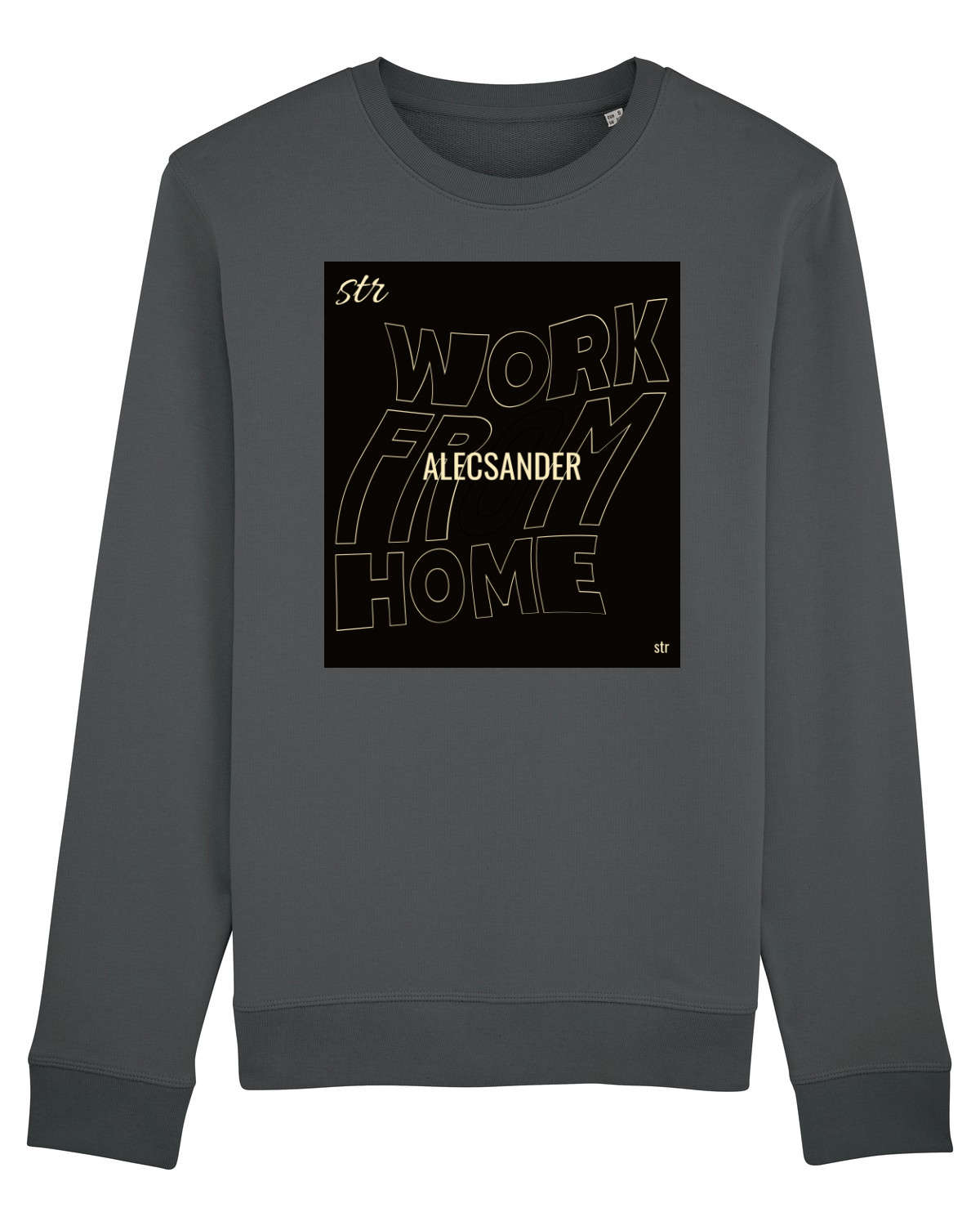 Bluză mânecă lungă Unisex Rise Anthracite