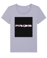 faqs 283 Tricou mânecă scurtă guler larg fitted Damă Expresser
