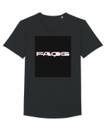 faqs 283 Tricou mânecă scurtă guler larg Bărbat Skater