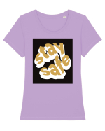 stay safe 249 Tricou mânecă scurtă guler larg fitted Damă Expresser