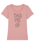 TAG ME Tricou mânecă scurtă guler larg fitted Damă Expresser