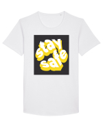 stay safe 256 Tricou mânecă scurtă guler larg Bărbat Skater