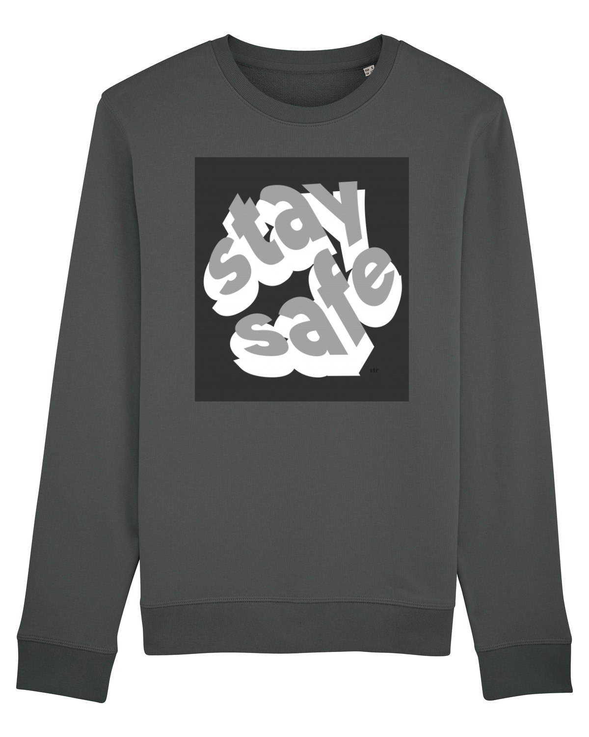 Bluză mânecă lungă Unisex Rise Anthracite