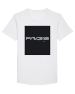 faqs 277 Tricou mânecă scurtă guler larg Bărbat Skater