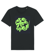 we are open 301 Tricou mânecă scurtă Unisex Rocker