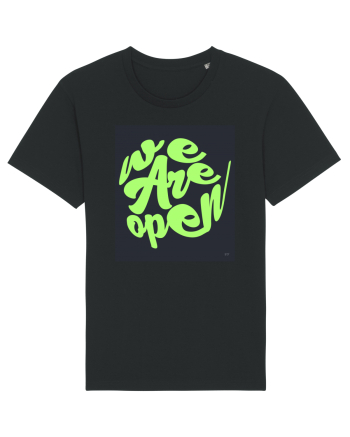 we are open 301 Black