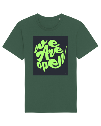 we are open 301 Bottle Green