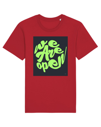 we are open 301 Red