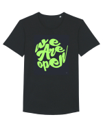 we are open 301 Tricou mânecă scurtă guler larg Bărbat Skater