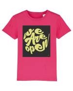 we are open 307 Tricou mânecă scurtă  Copii Mini Creator