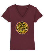 Pickle 03 Tricou mânecă scurtă guler V Damă Evoker