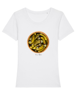 Pickle 03 Tricou mânecă scurtă guler larg fitted Damă Expresser