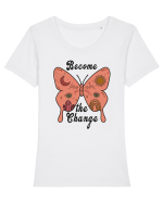 Become the Change Tricou mânecă scurtă guler larg fitted Damă Expresser