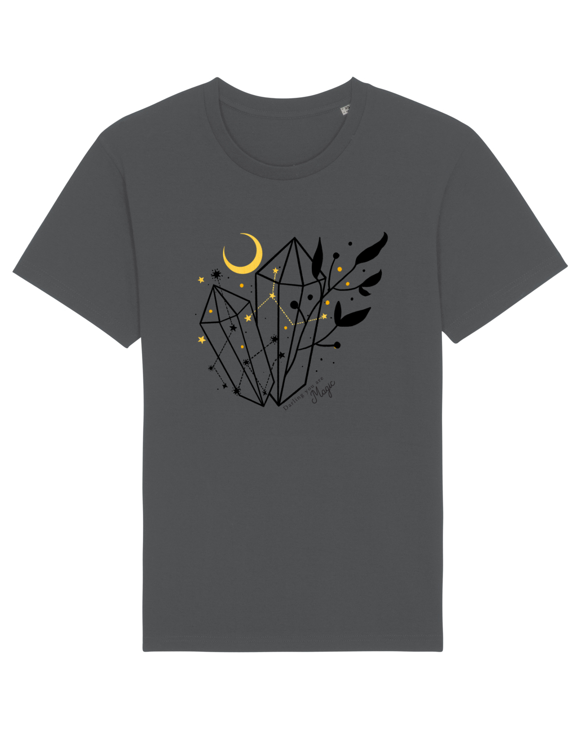 Tricou mânecă scurtă Unisex Rocker Anthracite