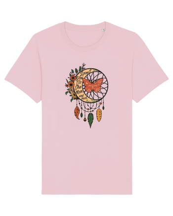 I Love You to the Moon and back Cotton Pink