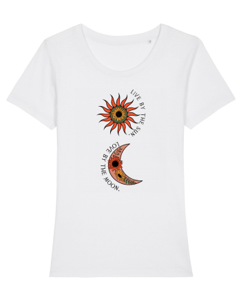 Live by the Sun Love by the Moon White