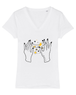 Magic is something you make Tricou mânecă scurtă guler V Damă Evoker