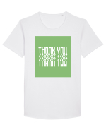 thank you 162 Tricou mânecă scurtă guler larg Bărbat Skater