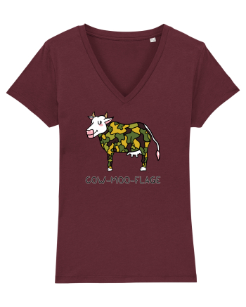 Cow-moo-flage Burgundy