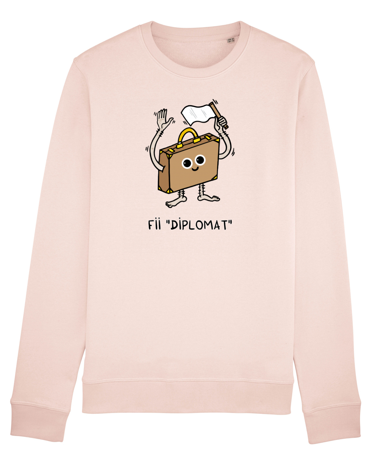 Bluză mânecă lungă Unisex Rise Candy Pink