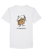 Fii diplomat Tricou mânecă scurtă guler larg Bărbat Skater