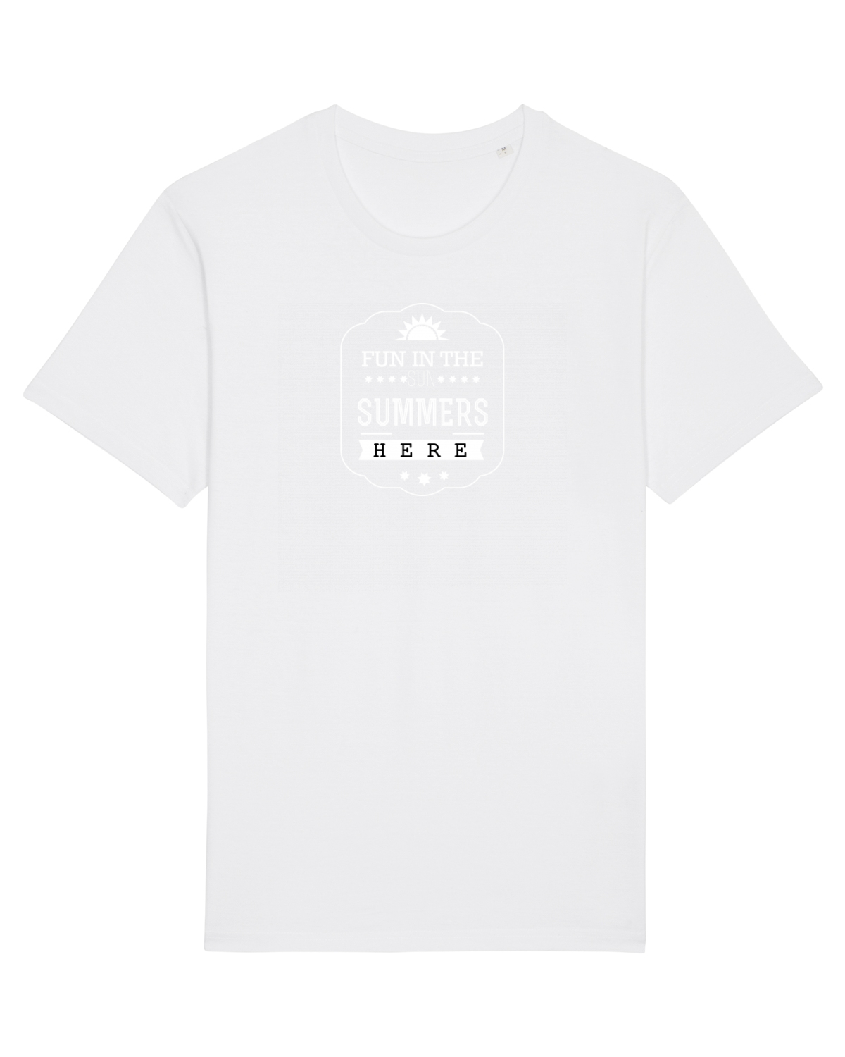 Tricou mânecă scurtă Unisex Rocker White