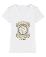 GERMAN SHEPHERD Tricou mânecă scurtă guler V Damă Evoker