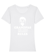 GRANDPAS Tricou mânecă scurtă guler larg fitted Damă Expresser