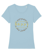 HAPPY Tricou mânecă scurtă guler larg fitted Damă Expresser
