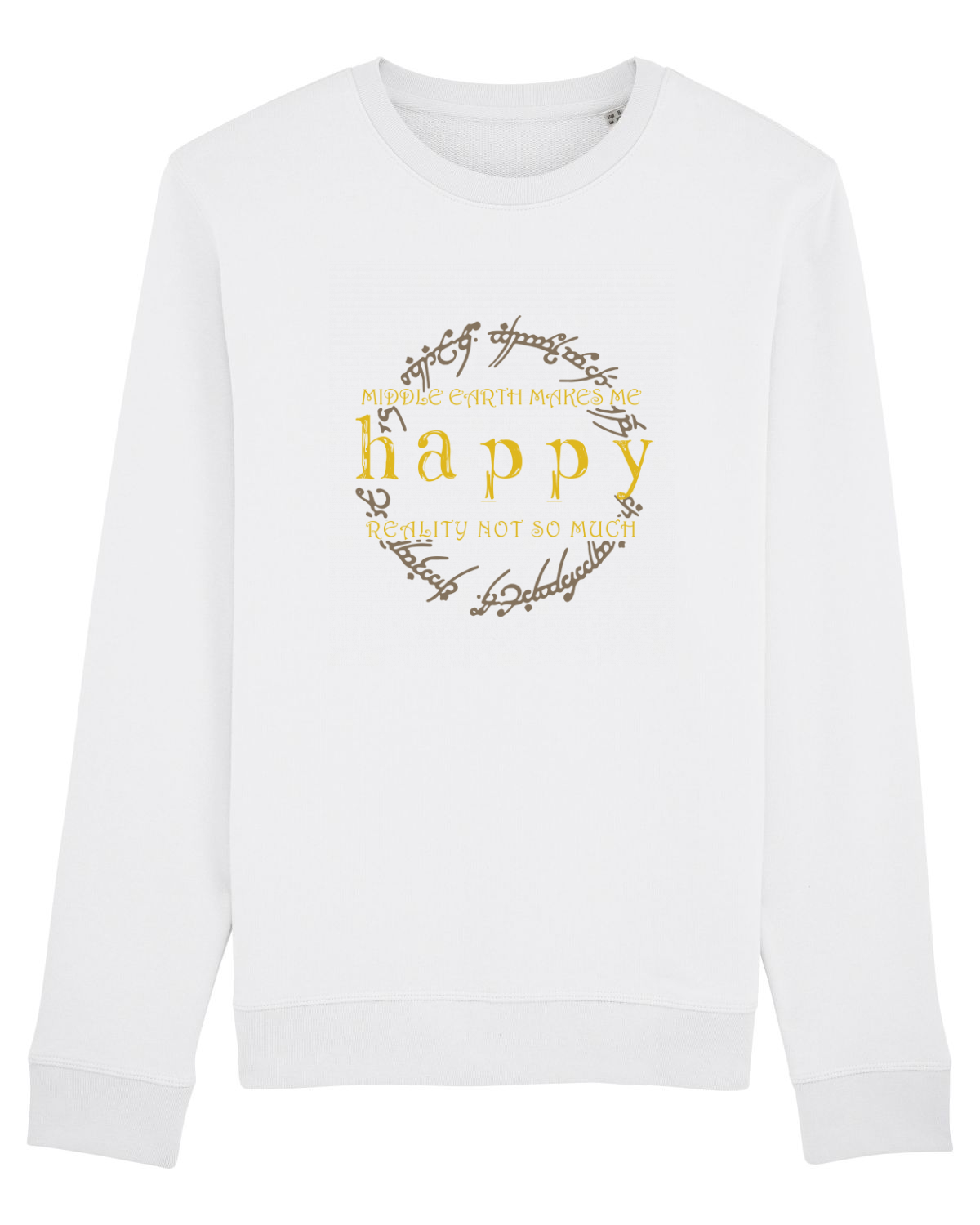 Bluză mânecă lungă Unisex Rise White