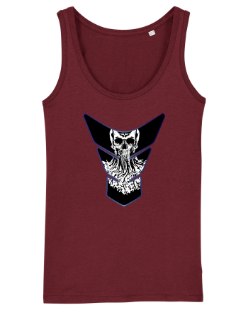 Tank Protector Skull Burgundy