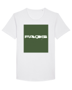 faqs 280 Tricou mânecă scurtă guler larg Bărbat Skater