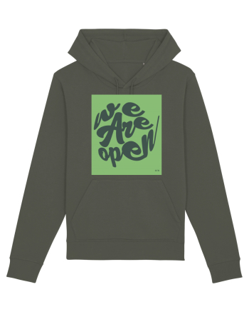 we are open 296 Khaki