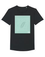 work from home 317 Tricou mânecă scurtă guler larg Bărbat Skater
