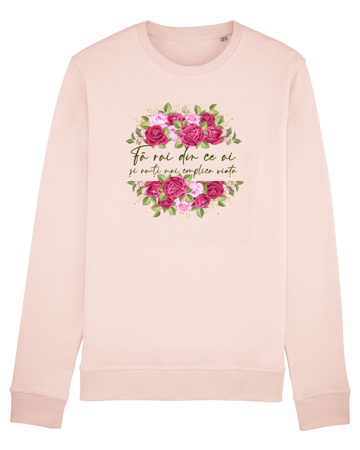 Bluză mânecă lungă Unisex Rise Candy Pink