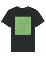 work from home 320 Tricou mânecă scurtă Unisex Rocker