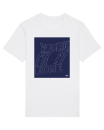 work from home 326 Tricou mânecă scurtă Unisex Rocker