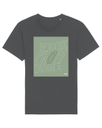 work from home 312 Tricou mânecă scurtă Unisex Rocker