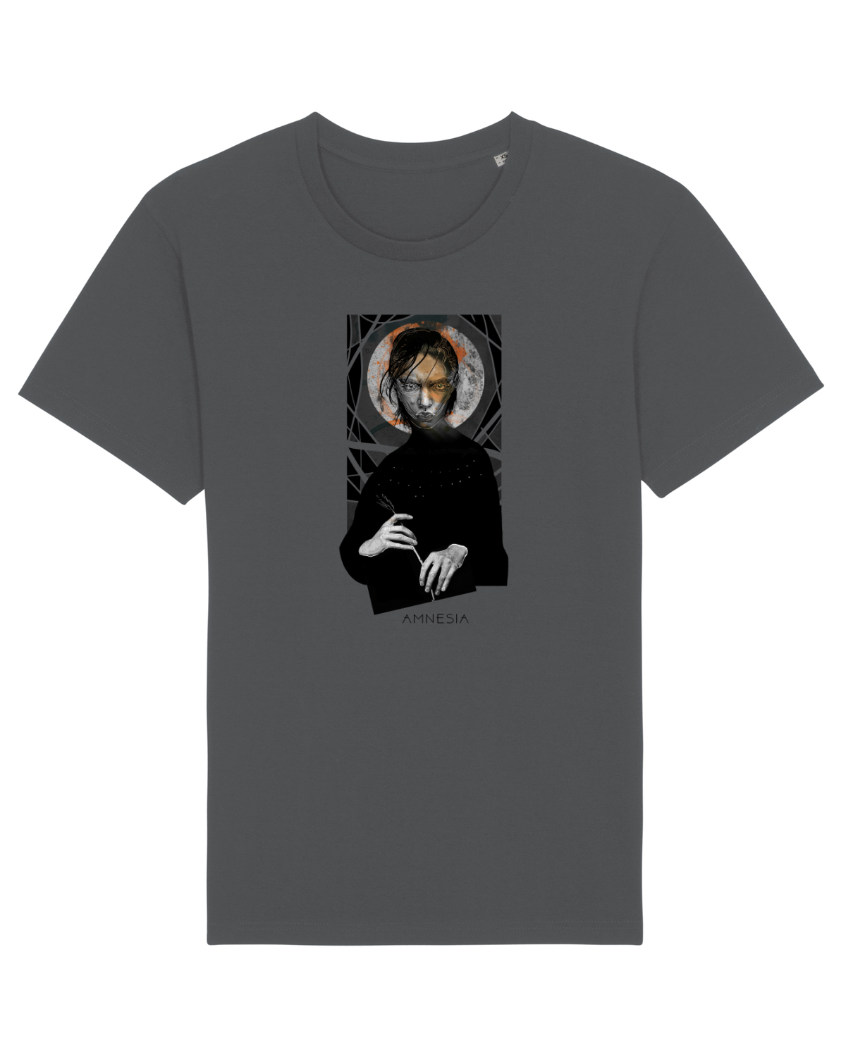 Tricou mânecă scurtă Unisex Rocker Anthracite