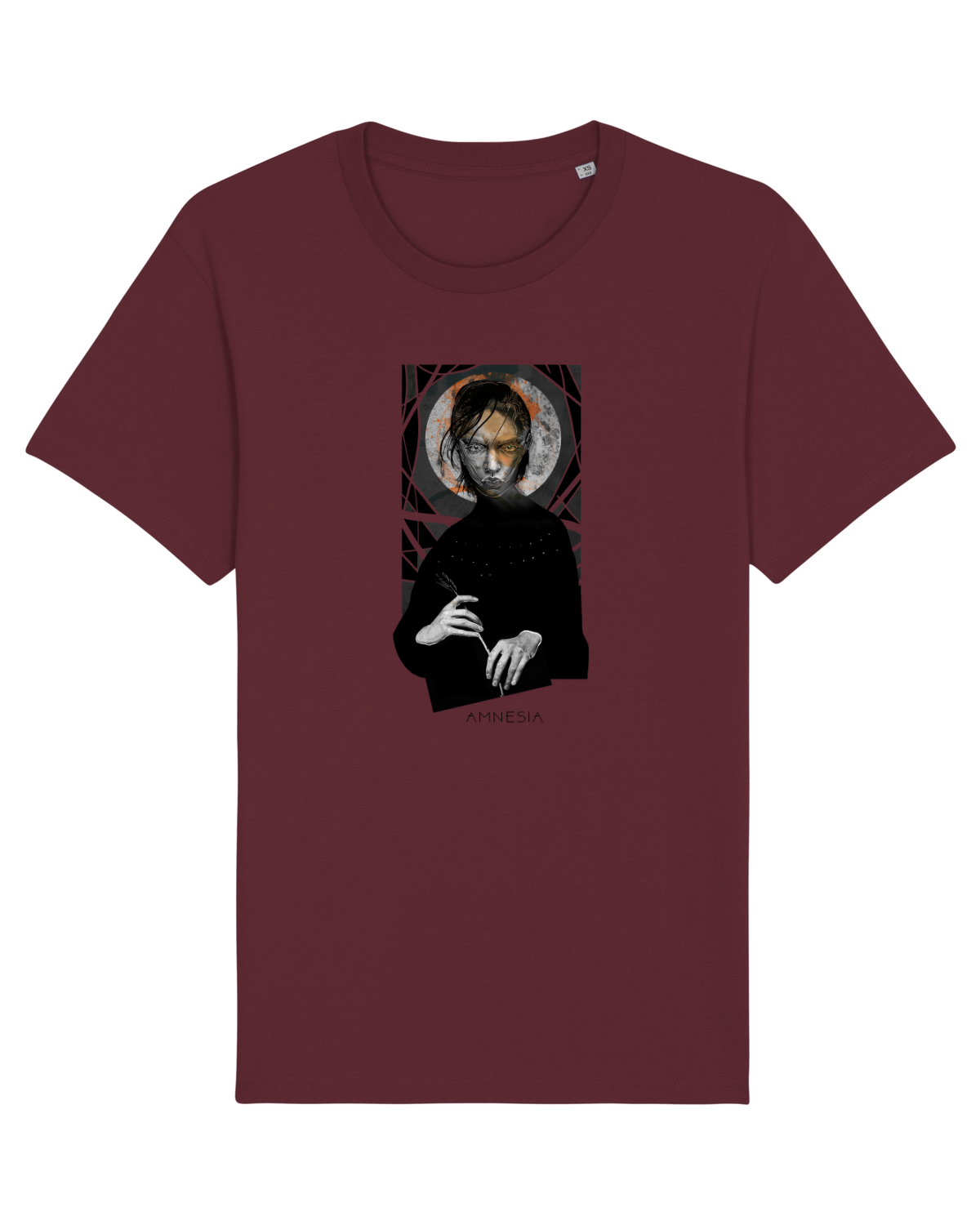 Tricou mânecă scurtă Unisex Rocker Burgundy